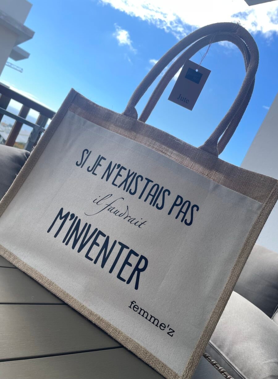 Sac en jute avec poche coton